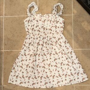SHEIN White Floral Kids Dress